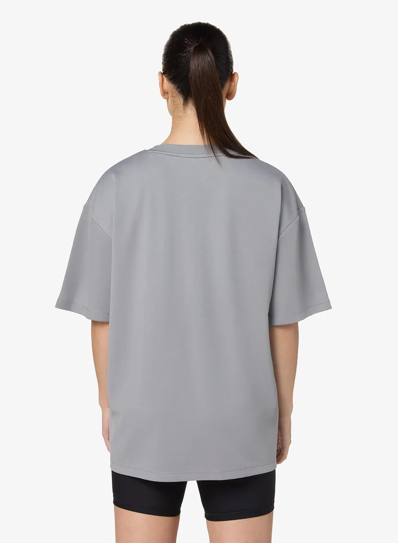 سكوات وولف تي شيرت قصير الأكمام كبير الحجم